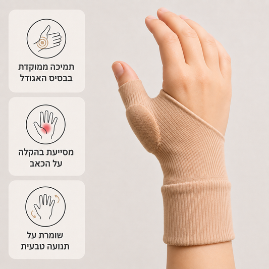 כפפה מייצבת לאגודל