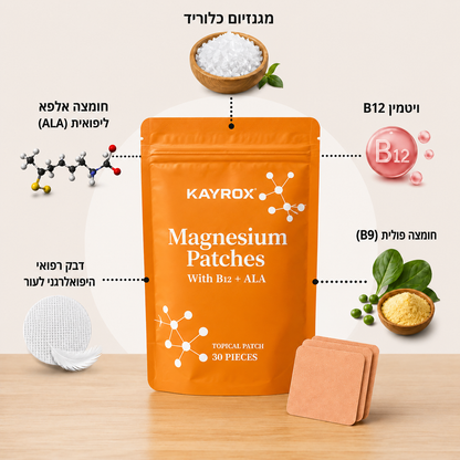 מדבקות מגנזיום להקלה בכאבי הגב והסיאטיקה